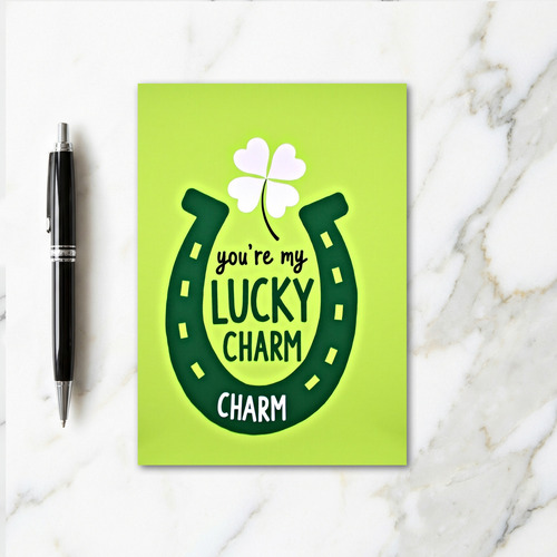 Lucky Hearts Pattern Charm Card