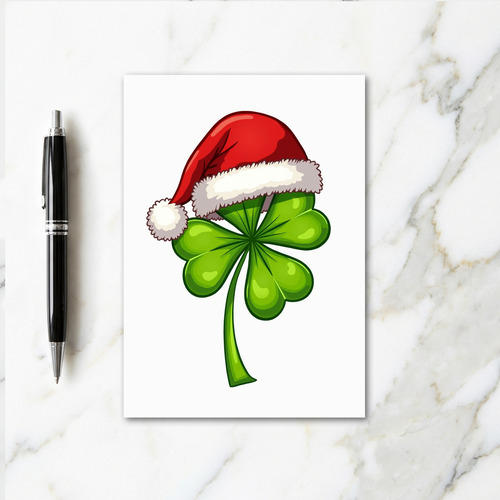 Lucky Holiday Clover Card