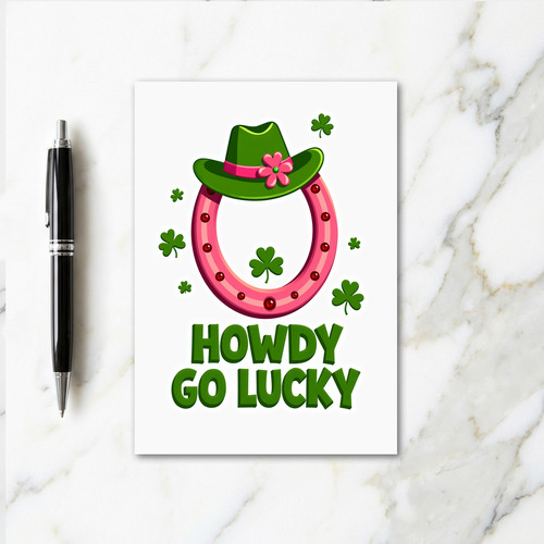 Lucky Howdy Western Fun Card