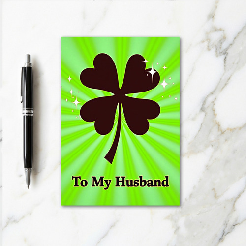 Lucky Husband Love Card