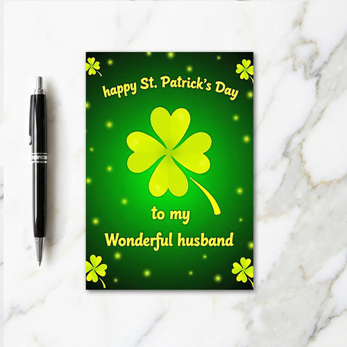 Lucky Husband St Patricks Day Card