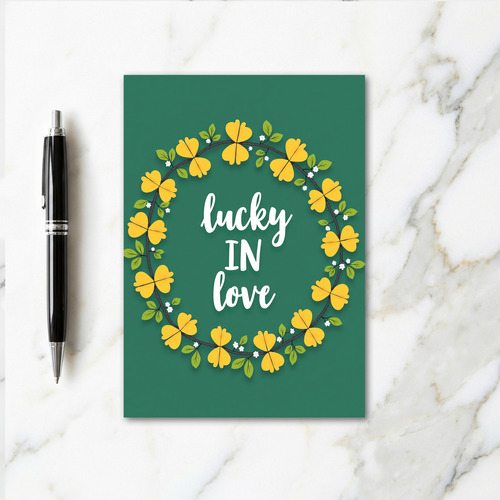 Lucky In Love Graphic Art Card