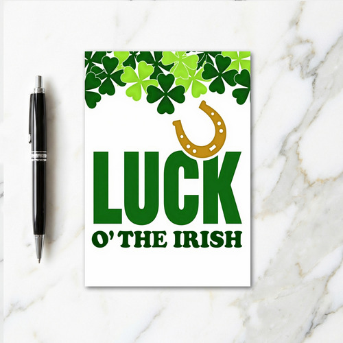 Lucky Irish Fortune Card