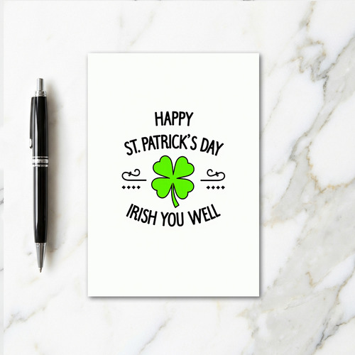 Lucky Irish Wishes For Partner Card