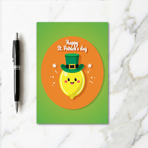Lucky Lemon St Patricks Day Card