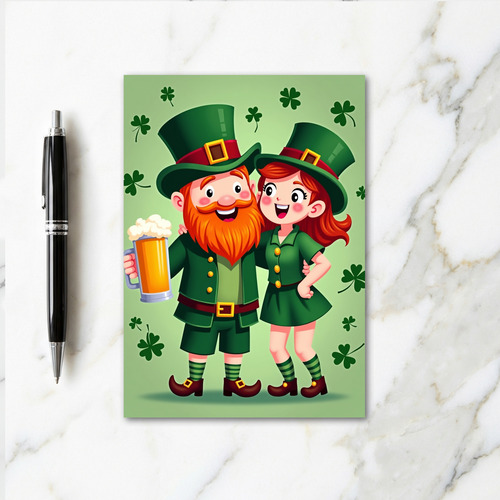 Lucky Leprechaun Celebration Card