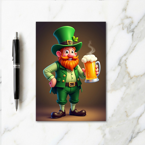 Lucky Leprechaun Cheers Card