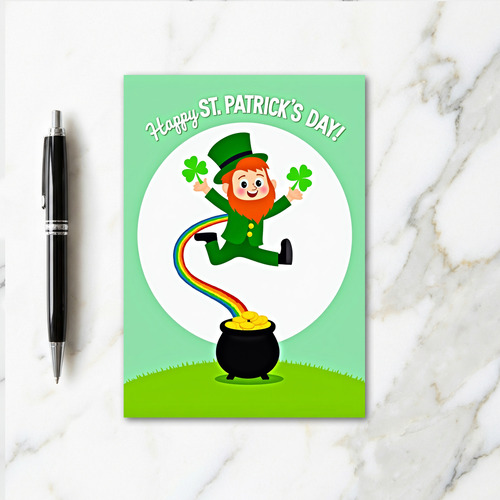 Lucky Leprechaun Day Greeting Card