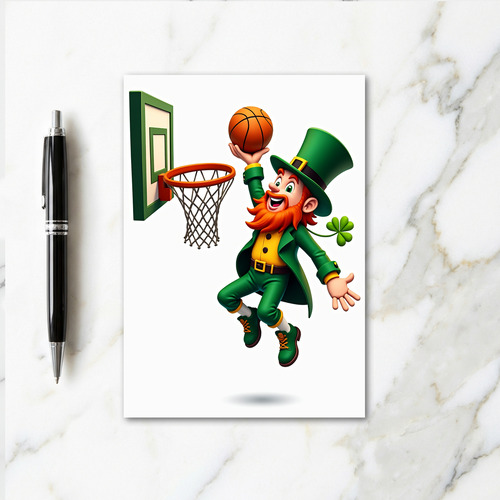 Lucky Leprechaun Dunk Card