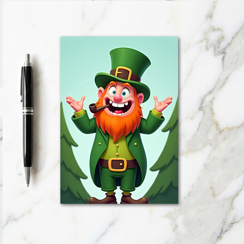 Lucky Leprechaun Festive Card
