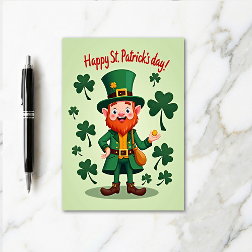 Lucky Leprechaun For Partner Card