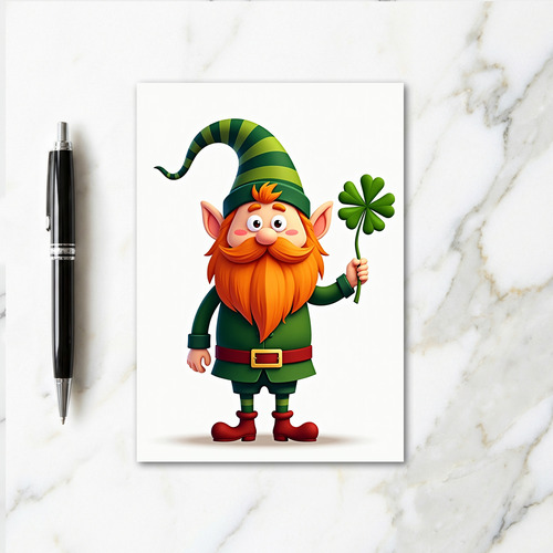 Lucky Leprechaun Fortune Card