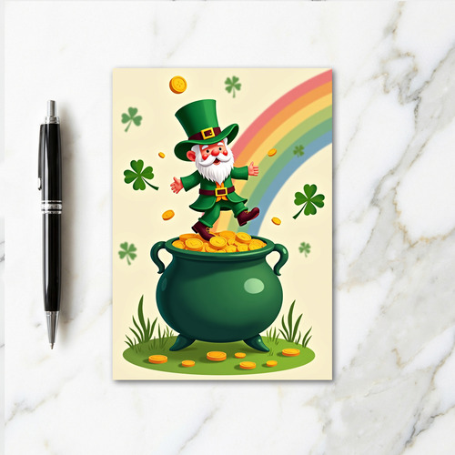 Lucky Leprechaun Gold Coin Card