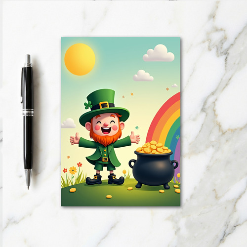 Lucky Leprechaun Gold Coins Card