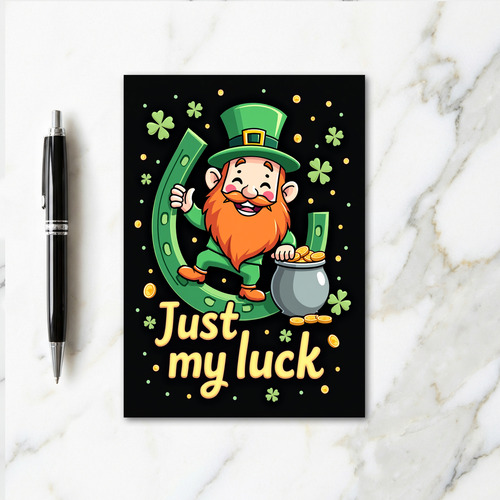 Lucky Leprechaun Gold Foil Card