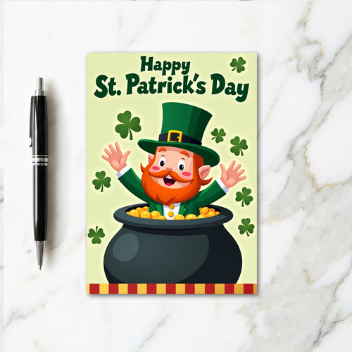 Lucky Leprechaun Greeting Card
