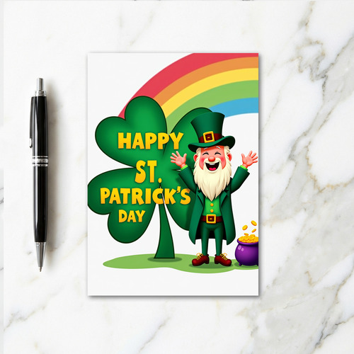 Lucky Leprechaun Greetings Card