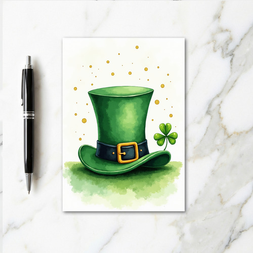 Lucky Leprechaun Hat Card