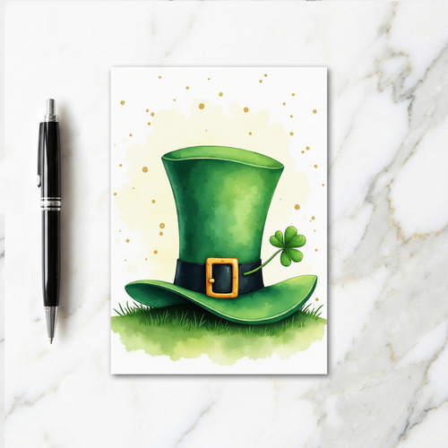 Lucky Leprechaun Hat Day Card