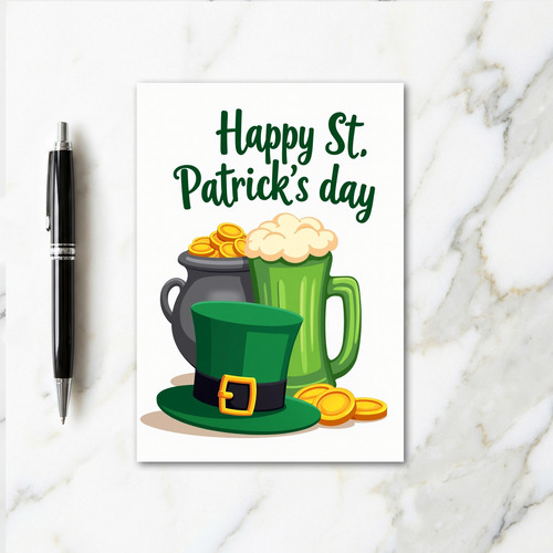 Lucky Leprechaun Hat Pattern Card