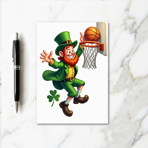 Lucky Leprechaun Hoop Shot Card
