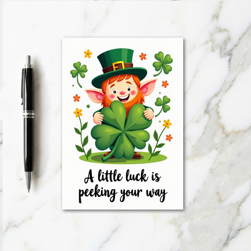 Lucky Leprechaun Joyful Card