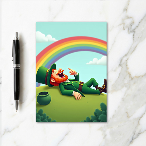 Lucky Leprechaun Laughter Card