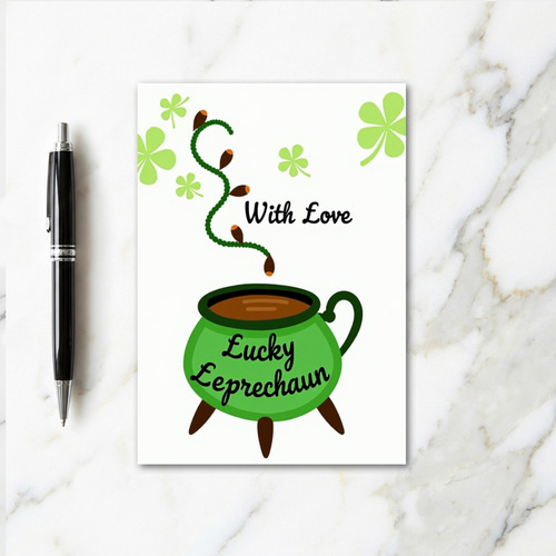 Lucky Leprechaun Love For Partner Card