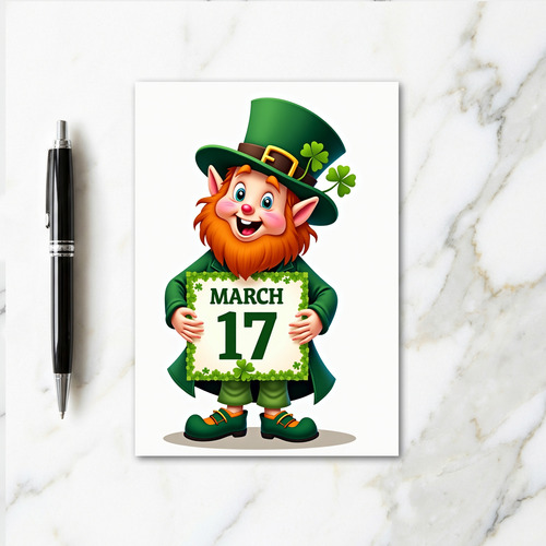 Lucky Leprechaun March 17 Card