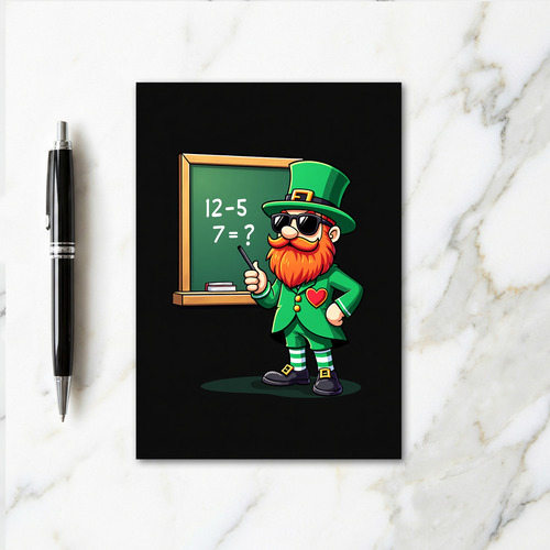 Lucky Leprechaun Math Card