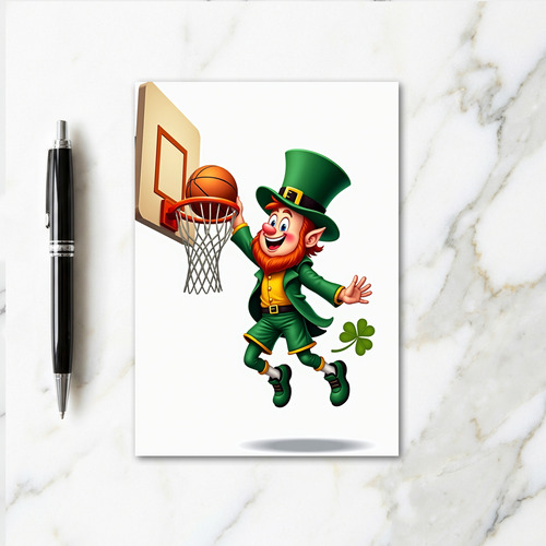 Lucky Leprechaun Slam Dunk Card