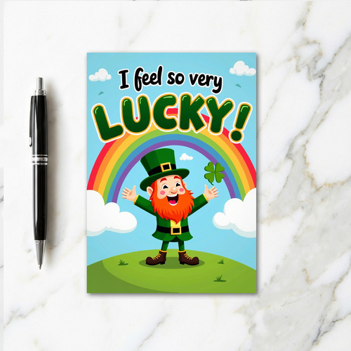 Lucky Leprechaun Smile Card