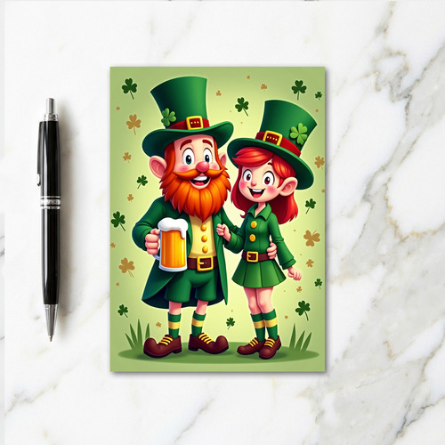 Lucky Leprechauns Celebration Card