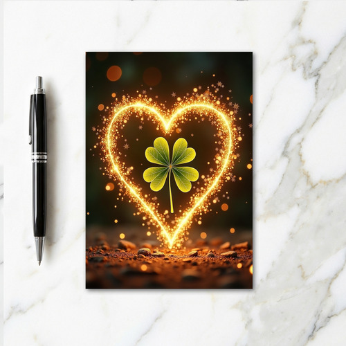 Lucky Light Clover Card