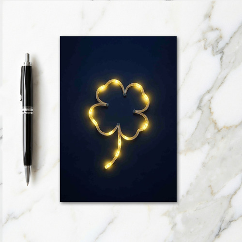 Lucky Light Clover Greeting Card