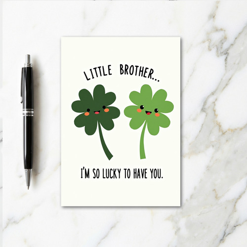 Lucky Little Brother Card
