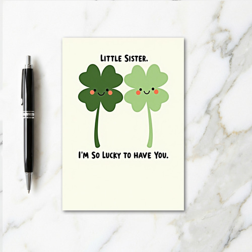 Lucky Little Sister Card
