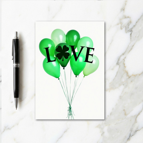 Lucky Love Balloons Greeting Card