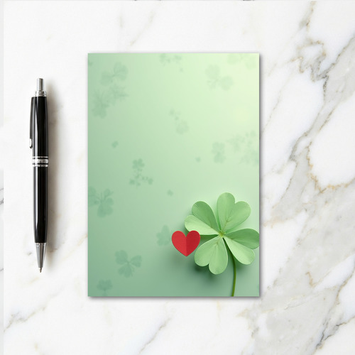 Lucky Love Clover Heart Card