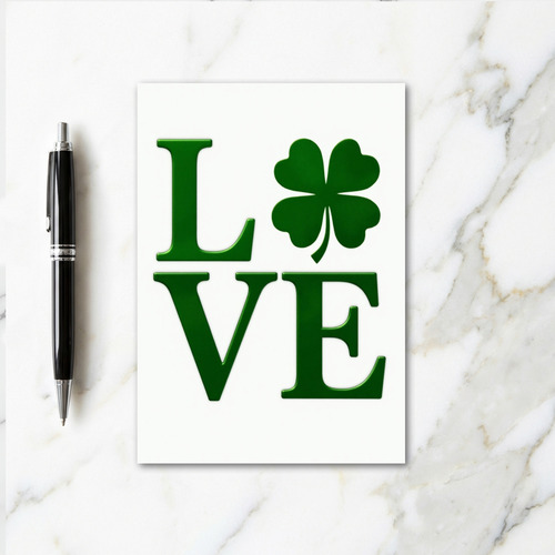 Lucky Love Emerald Green Card