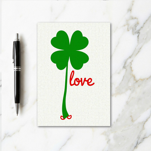 Lucky Love Four Leaf Card