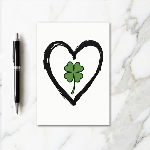 Lucky Love Handmade Art Card