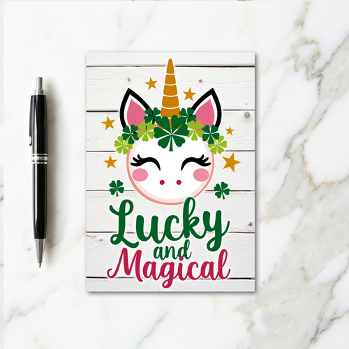 Lucky Magical Unicorn Card