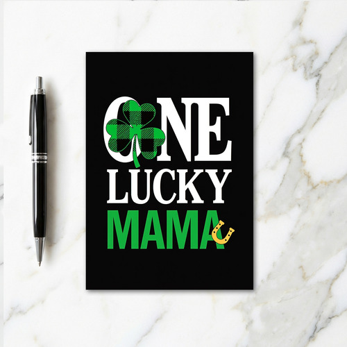 Lucky Mama Shamrock Pattern Card