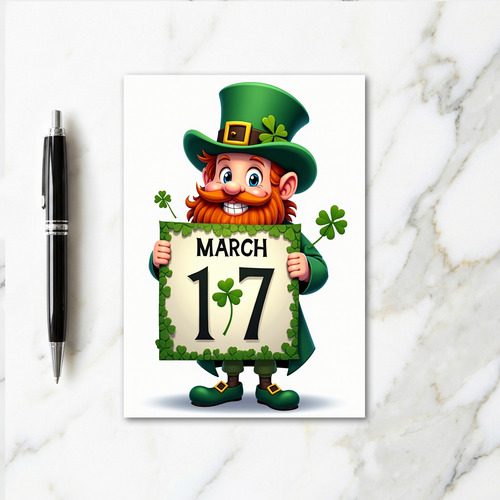 Lucky March 17 Greeting Card