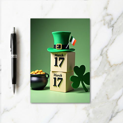Lucky March 17 Themed Card