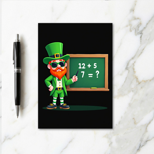 Lucky Math Riddle Fun Card