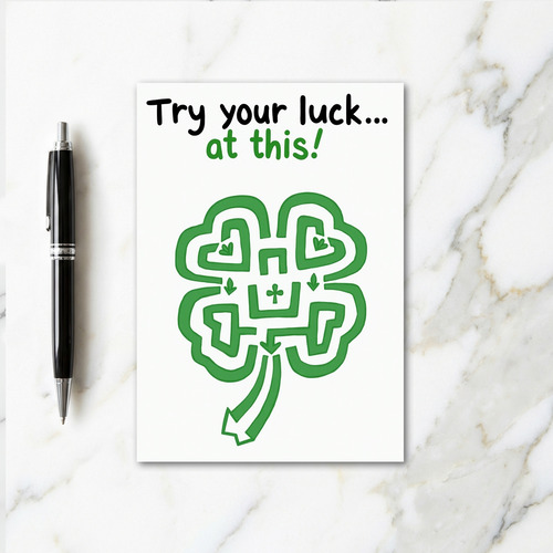 Lucky Maze Fun Card