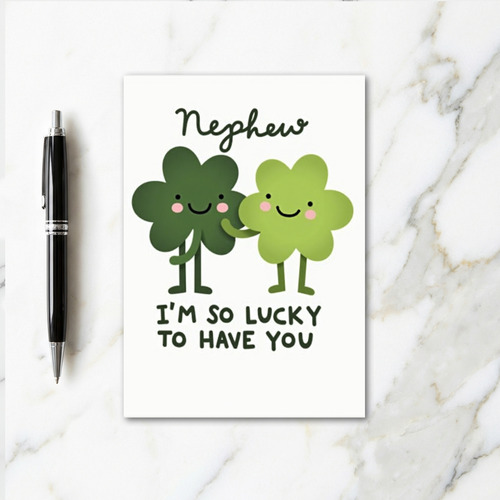 Lucky Nephew Love Card