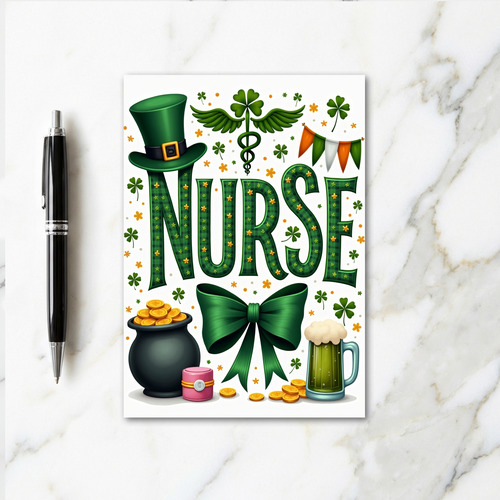 Lucky Nurse St Patricks Day Card